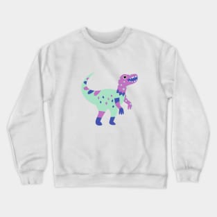 Cartoon Velociraptor Crewneck Sweatshirt